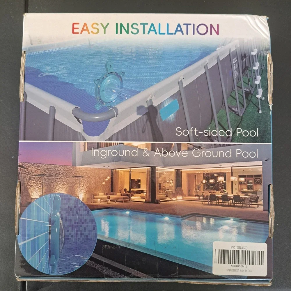Priorare LED Pool Light Turtle RBIC App Control IP68 Waterproof XZM-F018 White